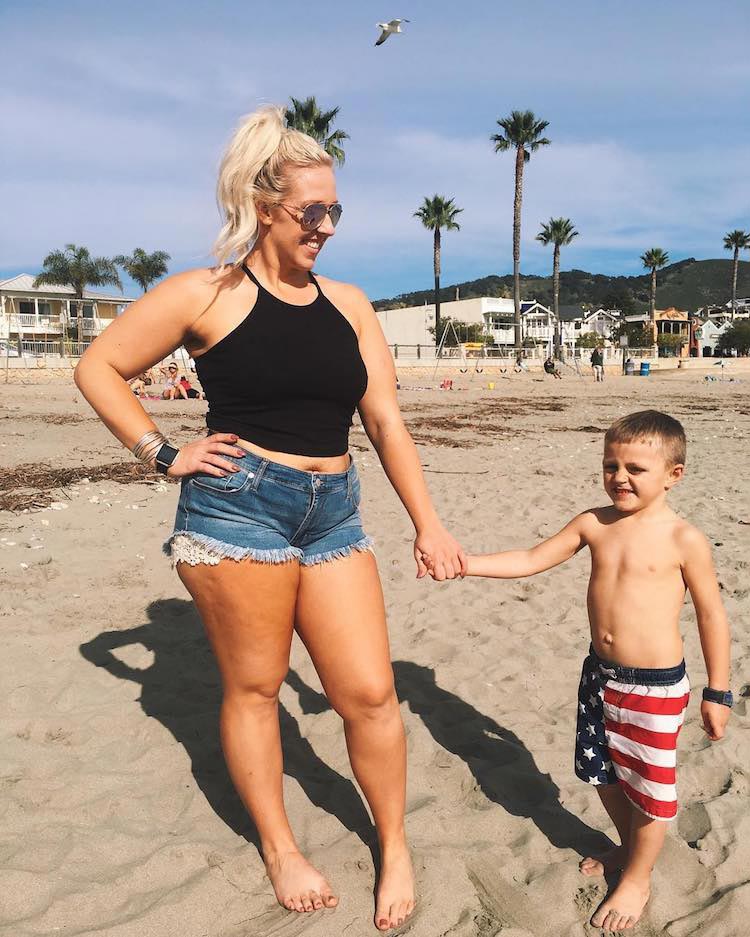 Адриенн Осуна, Adrienne Osuna, сравнительные фото с разницей полкилограмма, вес это просто цифра