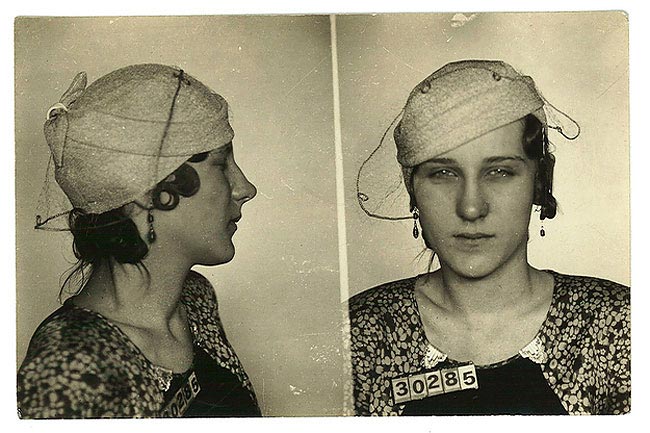 Магшоты преступниц 40-60-х годов, магшоты преступниц прошлого