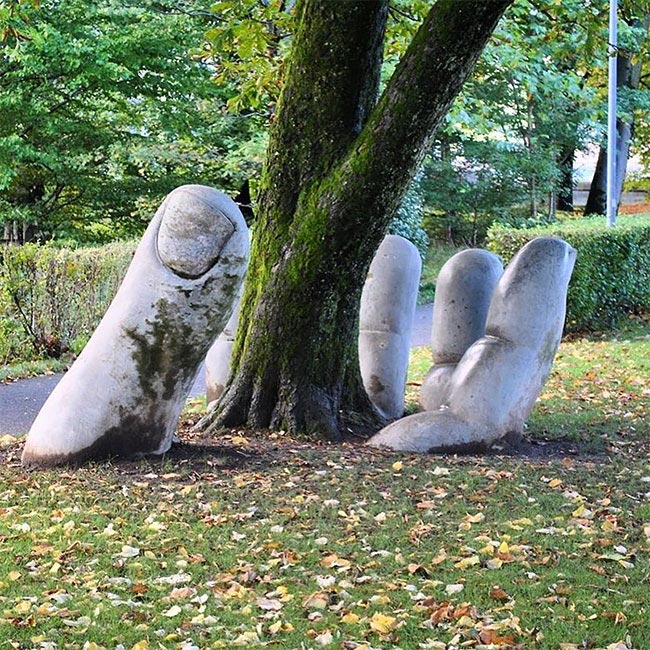 стрит-арт взаимодействует с окружающей средой, уличное искусство взаимодействует с окружением