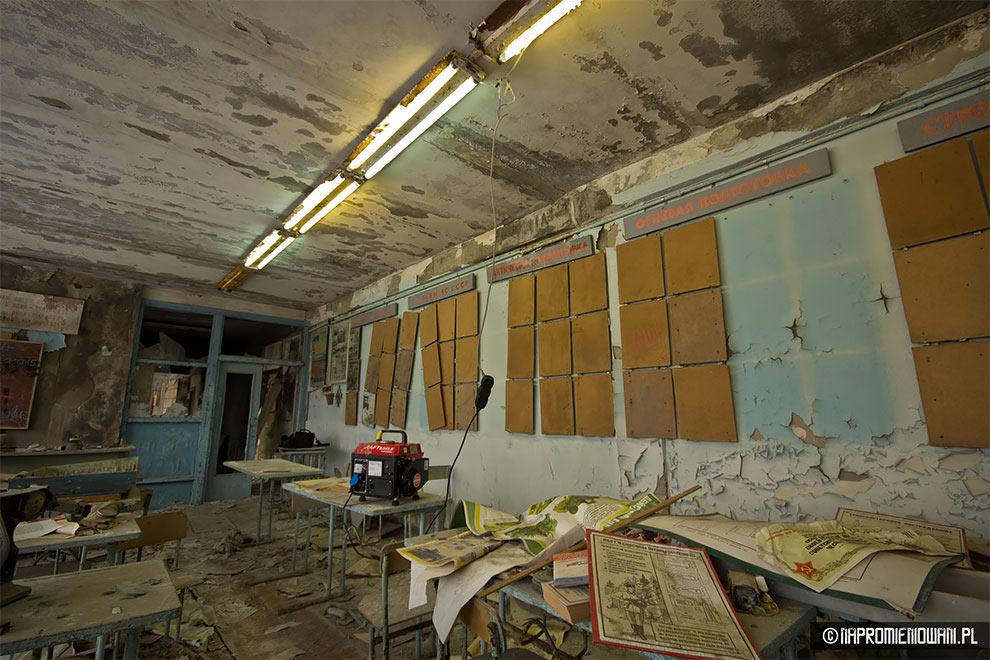 включили свет в Припяти, польские сталкеры в Припяти, Naprowmieniowani