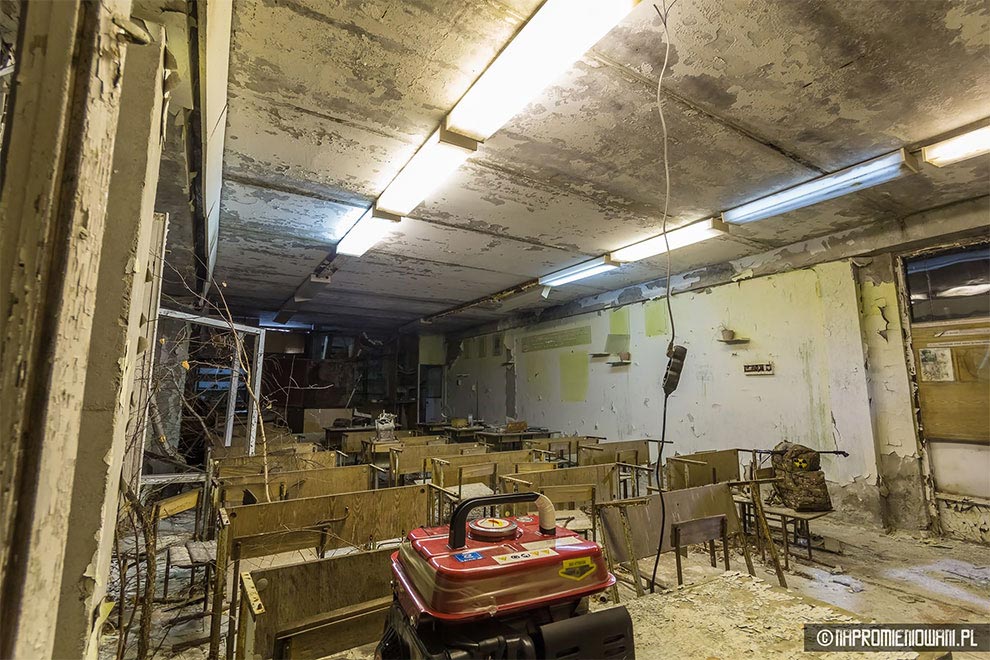 включили свет в Припяти, польские сталкеры в Припяти, Naprowmieniowani