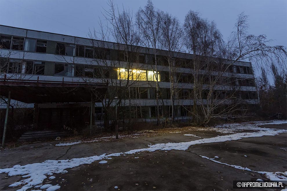 включили свет в Припяти, польские сталкеры в Припяти, Naprowmieniowani