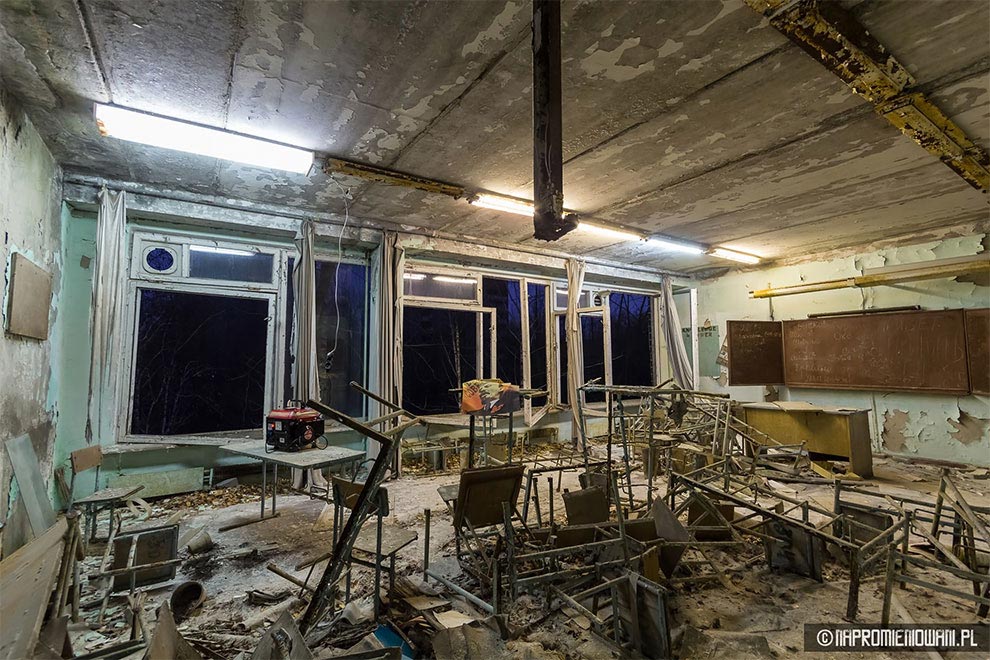 включили свет в Припяти, польские сталкеры в Припяти, Naprowmieniowani