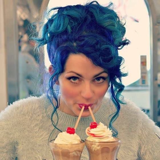 Урсула Гофф, Ursula Goff, произведения искусства на волосах, картины на волосах