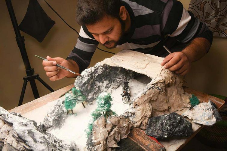 Ватсал Катария, Vatsal Kataria, фотографирует игрушечные модели автомобилей, реалистичные фото авто снимая игрушечные модели