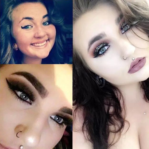 девушки до и после макияжа, девушки улучившие свой макияж