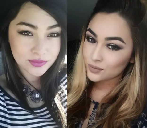 девушки до и после макияжа, девушки улучившие свой макияж