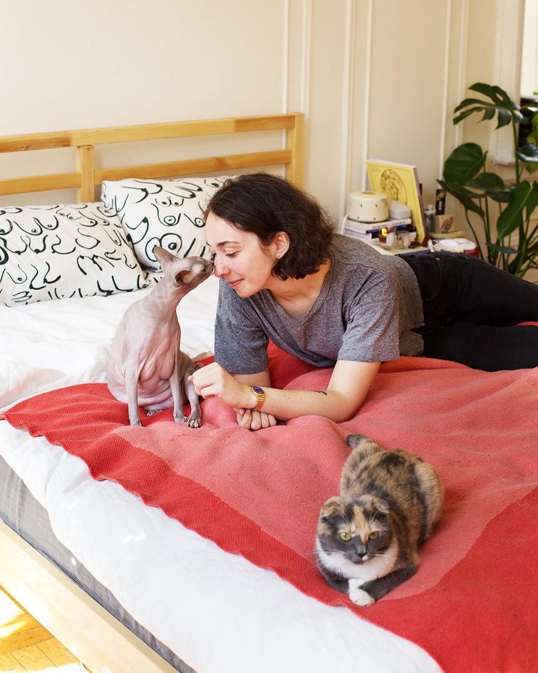 женщины и кошки, девушки со своим кошками, Брайан Виллс, Brianne Wills
