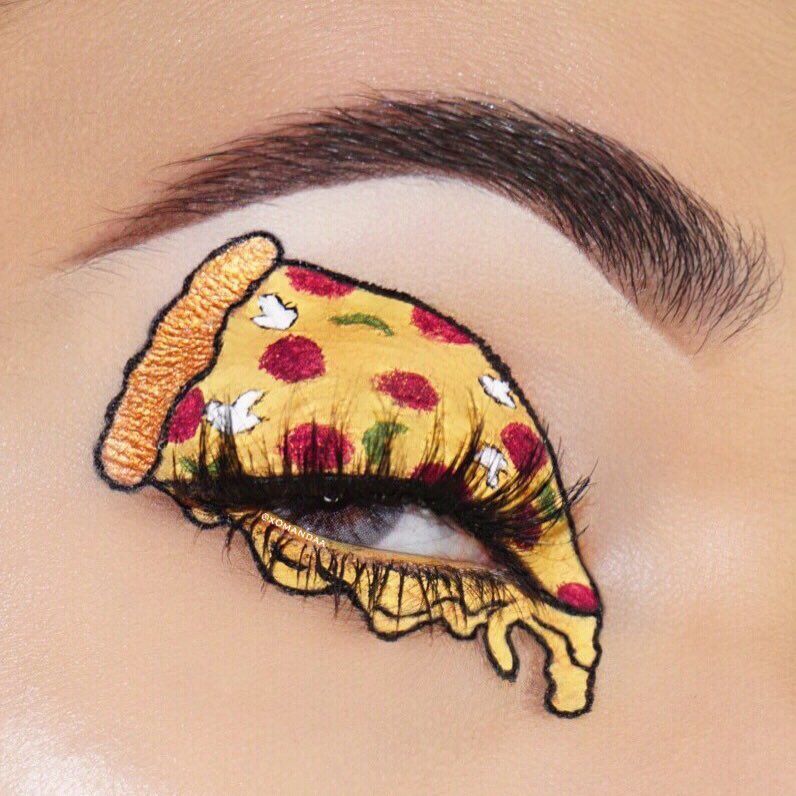 красивый макияж, необычный макияж