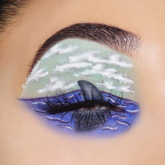 красивый макияж, необычный макияж