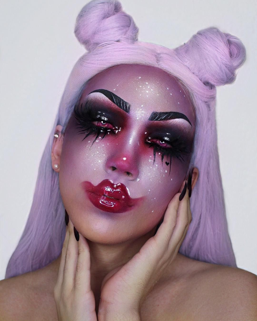 красивый макияж, необычный макияж