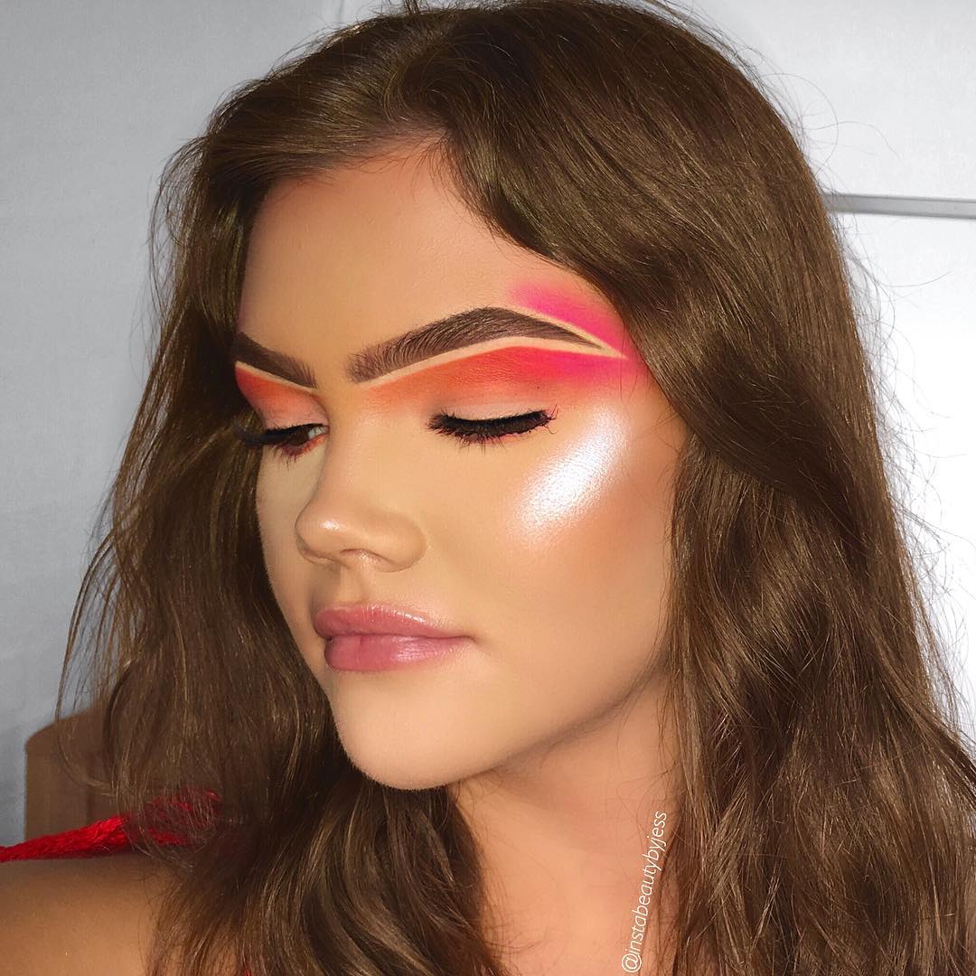 красивый макияж, необычный макияж