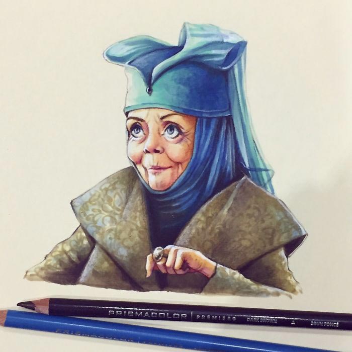 Лера Кирьякова, российская художница нарисовала героев игры престолов