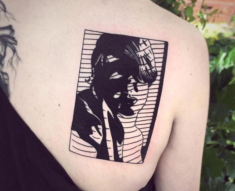 татуировки из фильмов, татуировки кадры из фильмов, кинематографичные татуировки, Чарли Джерардин