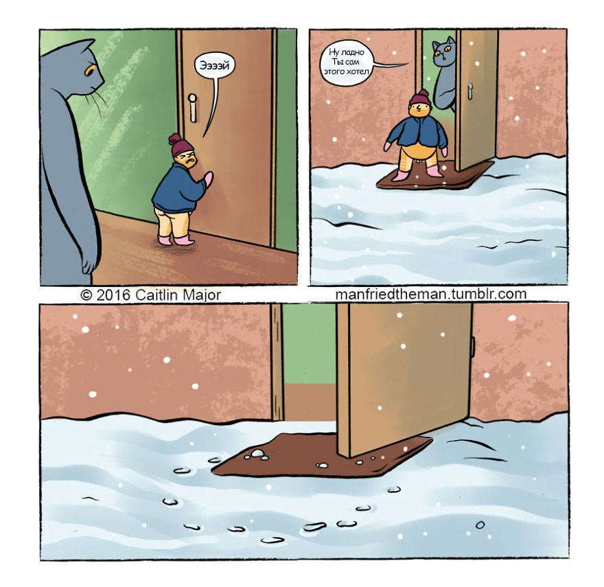 если бы кошки и люди поменялись местами, Manfried the Man, Человек по имени Манфред, Кейтлин Мейджор, Caitlin Major