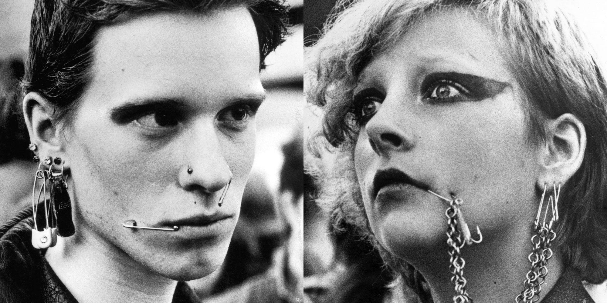 Безумная мода 20-го века, мода 20 века, булавки в щеках