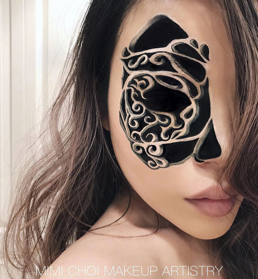 Мими Чой, Mimi Choi, галлюциногенный макияж