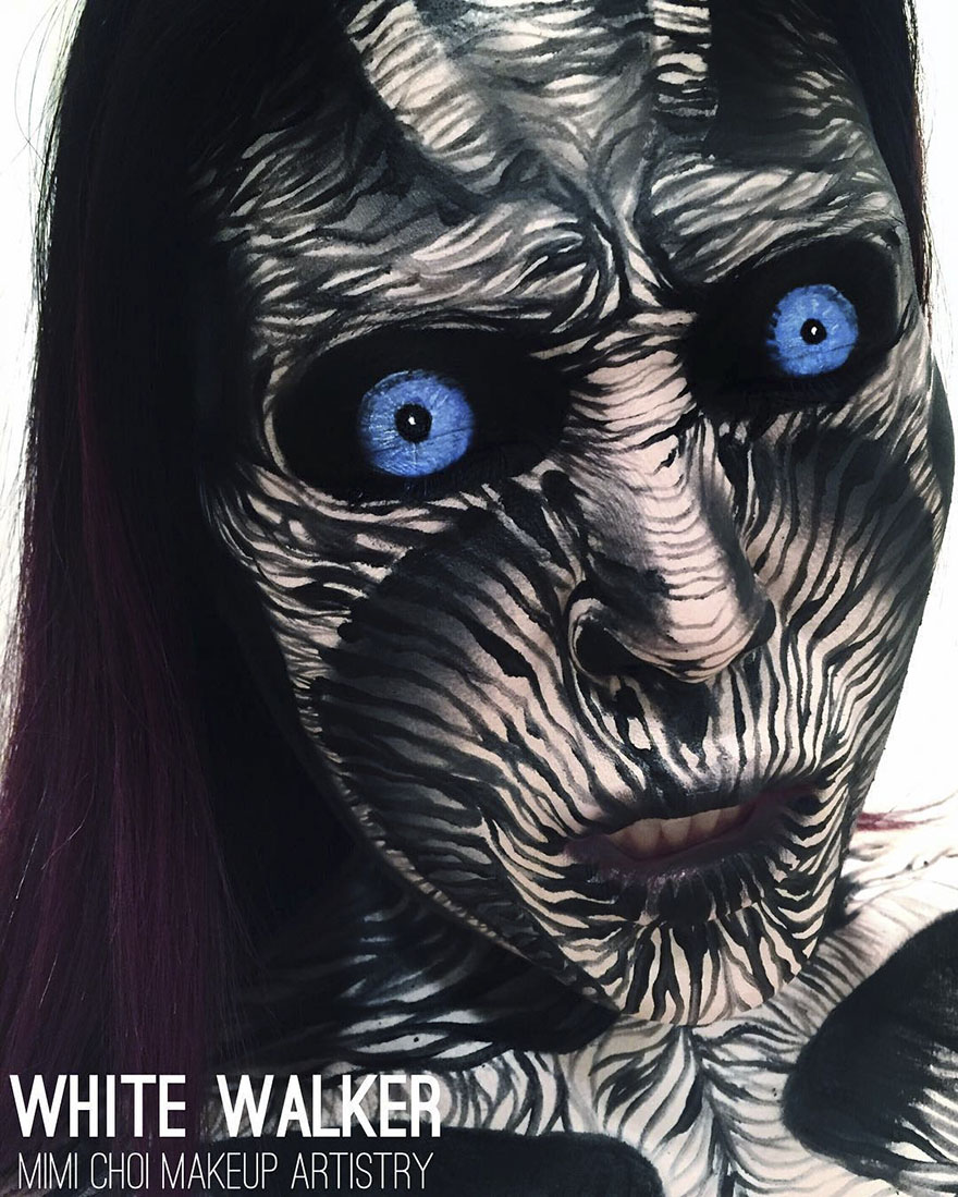 Мими Чой, Mimi Choi, галлюциногенный макияж