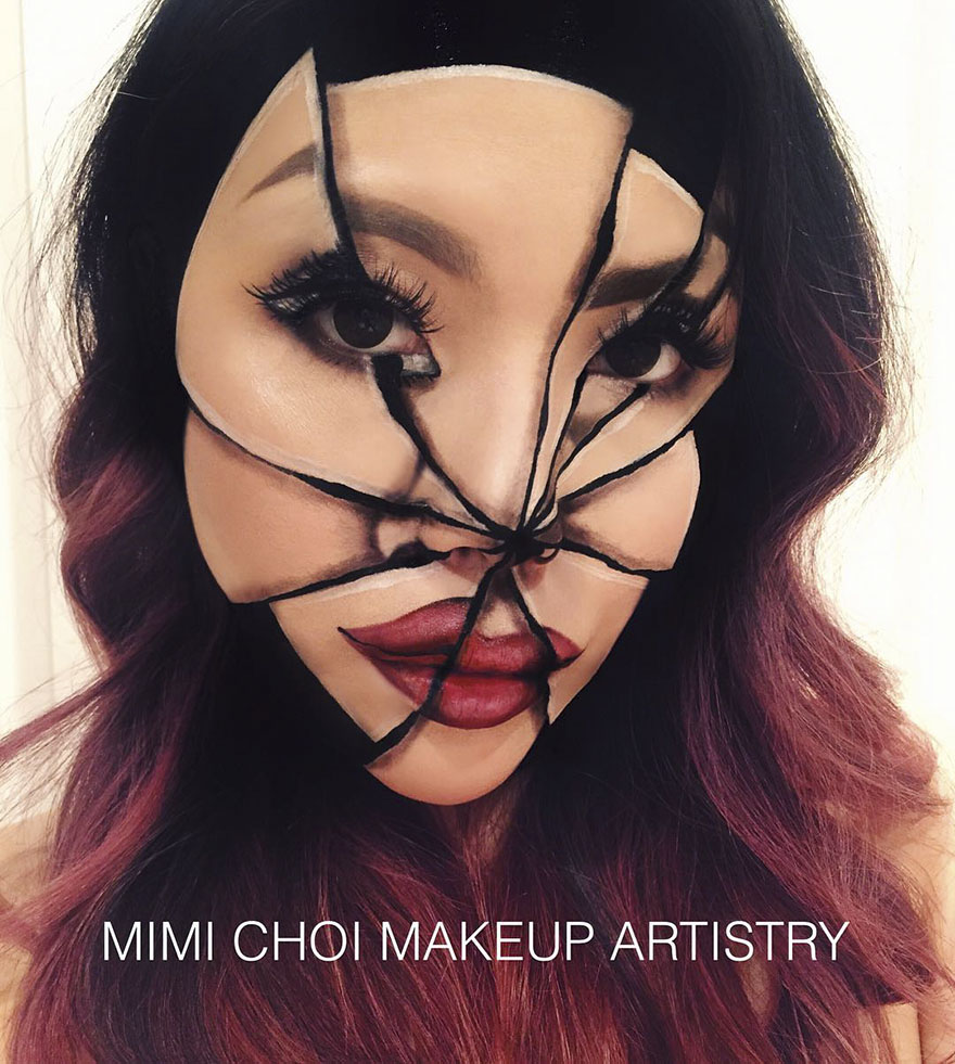Мими Чой, Mimi Choi, галлюциногенный макияж