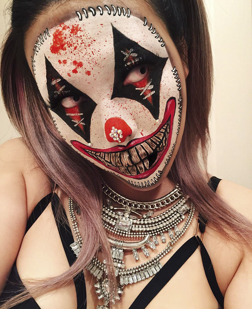 Мими Чой, Mimi Choi, галлюциногенный макияж