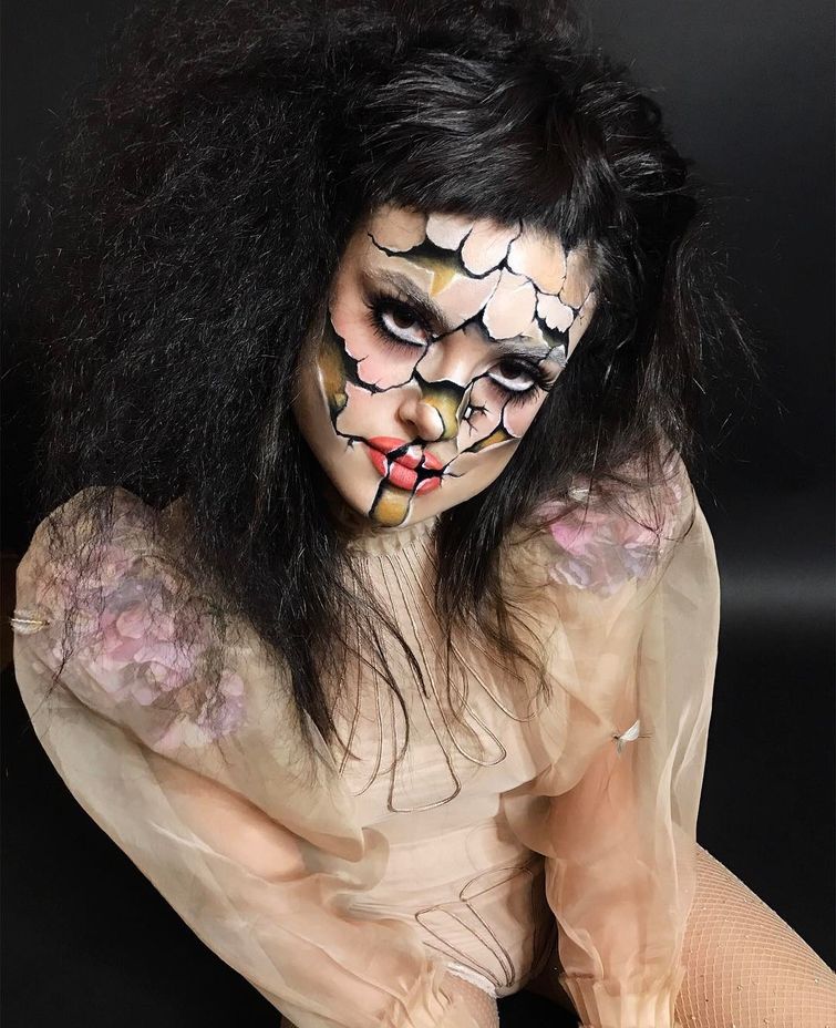 Мими Чой, Mimi Choi, галлюциногенный макияж