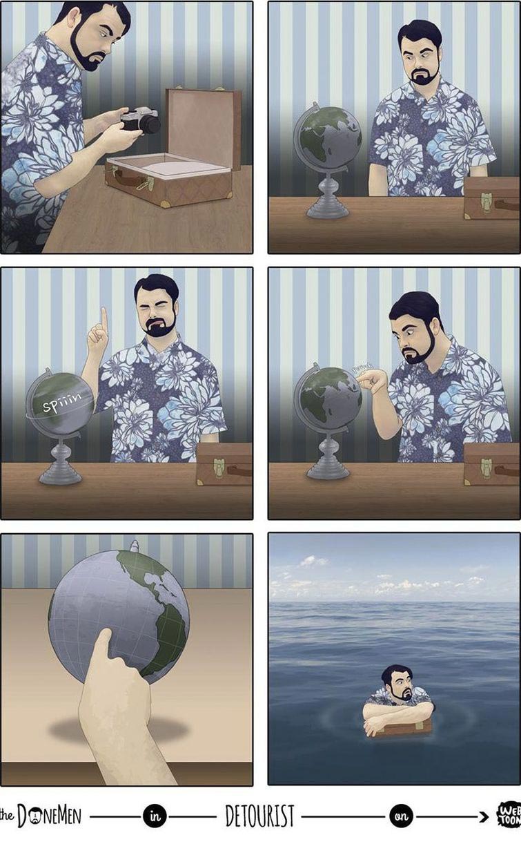 смешные комиксы, комиксы с неожиданным концом, комиксы без слов, Дэвид Данмен, David Daneman