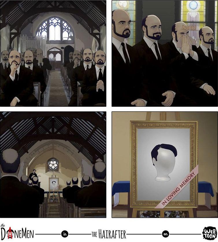 смешные комиксы, комиксы с неожиданным концом, комиксы без слов, Дэвид Данмен, David Daneman