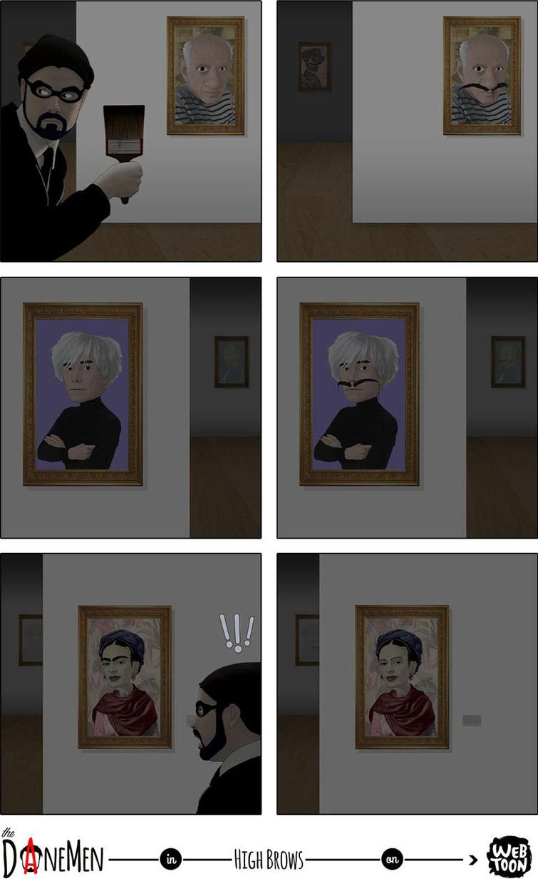 смешные комиксы, комиксы с неожиданным концом, комиксы без слов, Дэвид Данмен, David Daneman