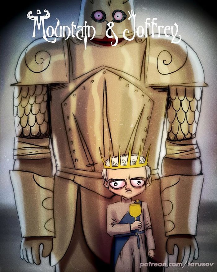 персонажей «Игры престолов» нарисовал Тим Бёртон, Тим Бёртон и Игра престолов