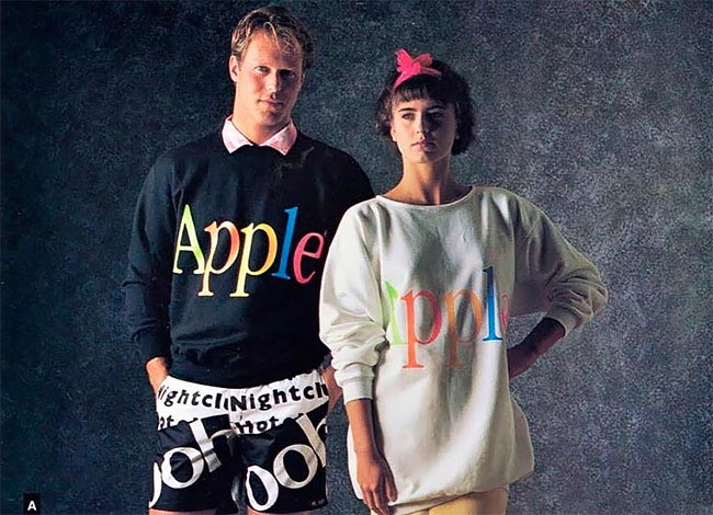 одежда Apple, одежда от эппл, одежда apple 1986 год