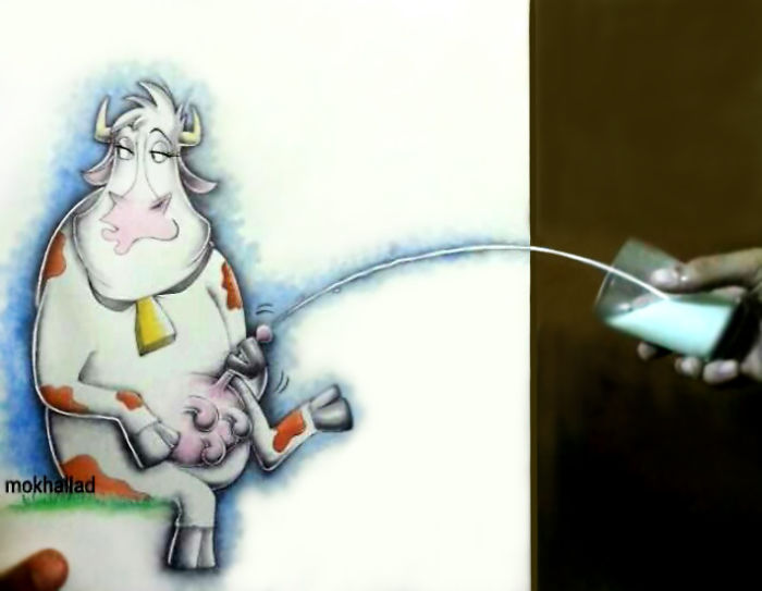 Художник комбинирует рисунки с реальной жизнью, буквально оживляя их Художник комбинирует рисунки с реальной жизнью, Мохаллад Хабиб