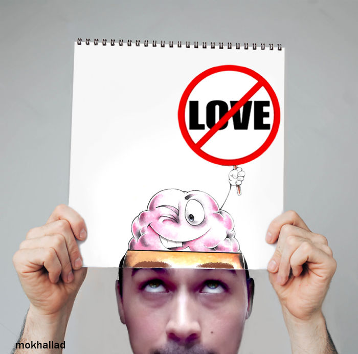 Художник комбинирует рисунки с реальной жизнью, буквально оживляя их Художник комбинирует рисунки с реальной жизнью, Мохаллад Хабиб