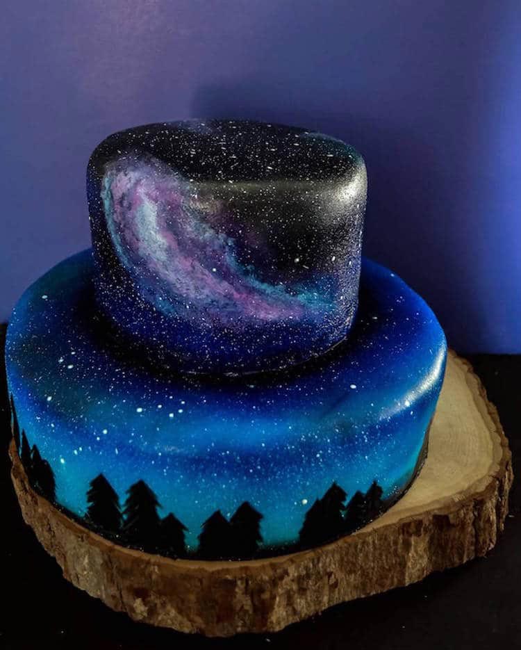 творческие торты, креативные торты, необычные торты фото, торт космос