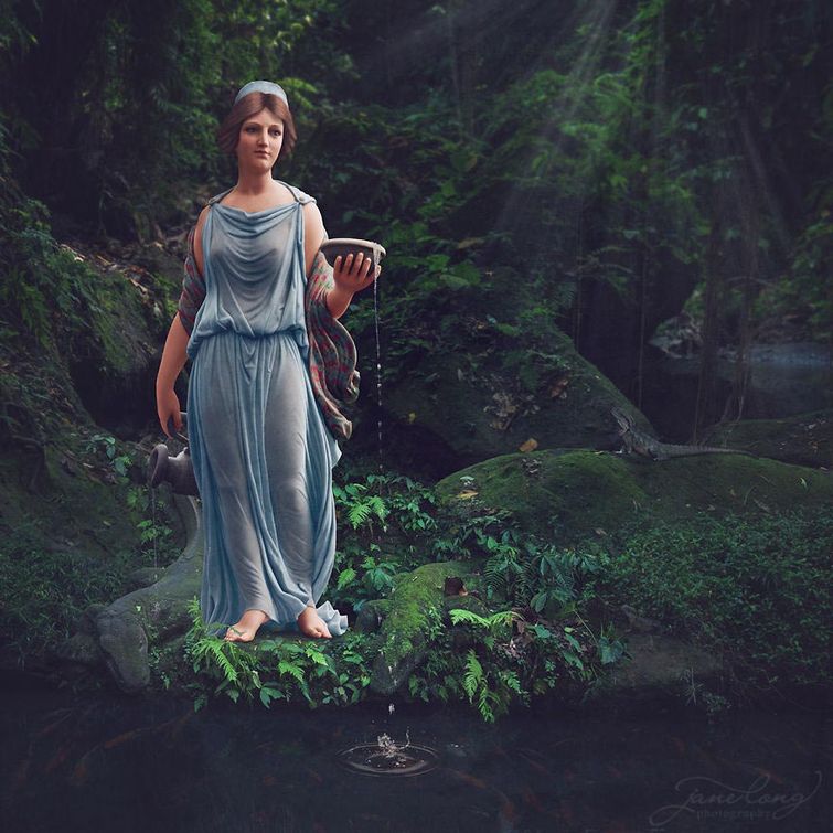 раскрашенные статуи, раскрашенные скульптуры