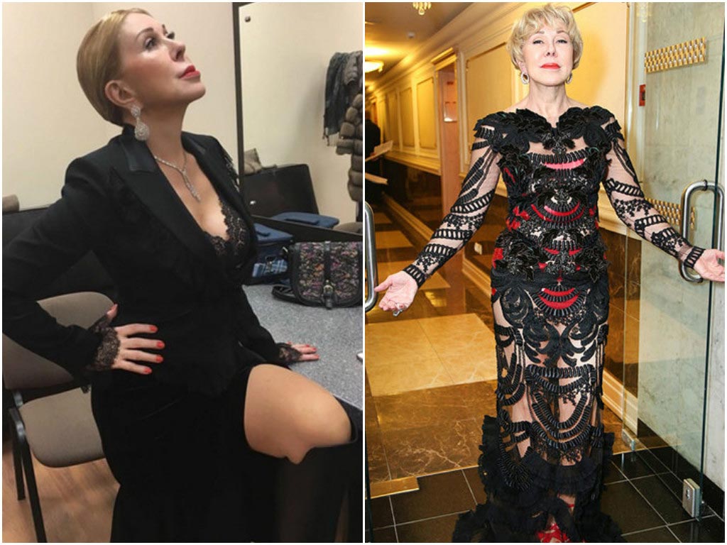 звёзды страше 50-ти, откровенные наряды звёзд