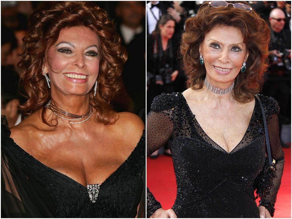 звёзды страше 50-ти, откровенные наряды звёзд