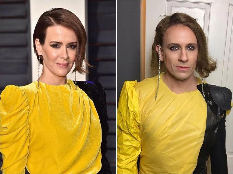 Том Ленк пародии, пародии на знаменитостей, наряды знаменитостей из подручных средств