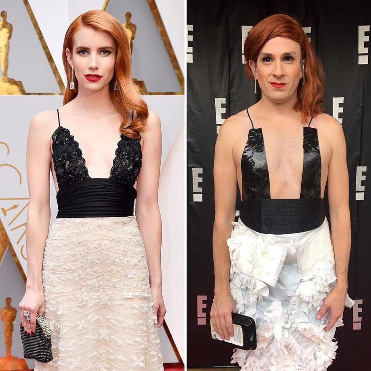 Том Ленк пародии, пародии на знаменитостей, наряды знаменитостей из подручных средств