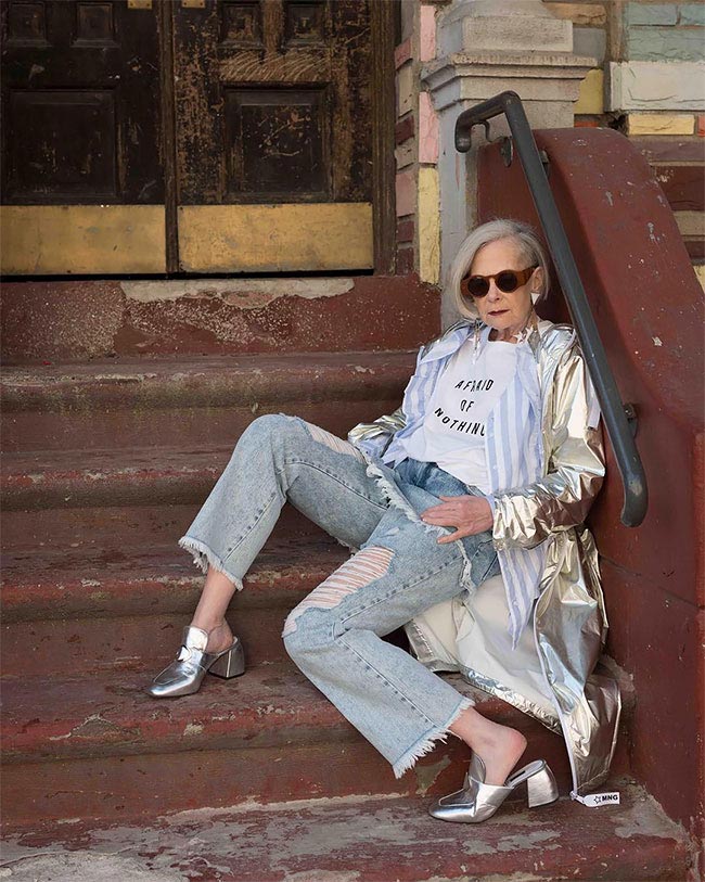 Лин Слейтер, Lyn Slater, журналисты перепутали учительницу со знаменитостью, престарелая модель