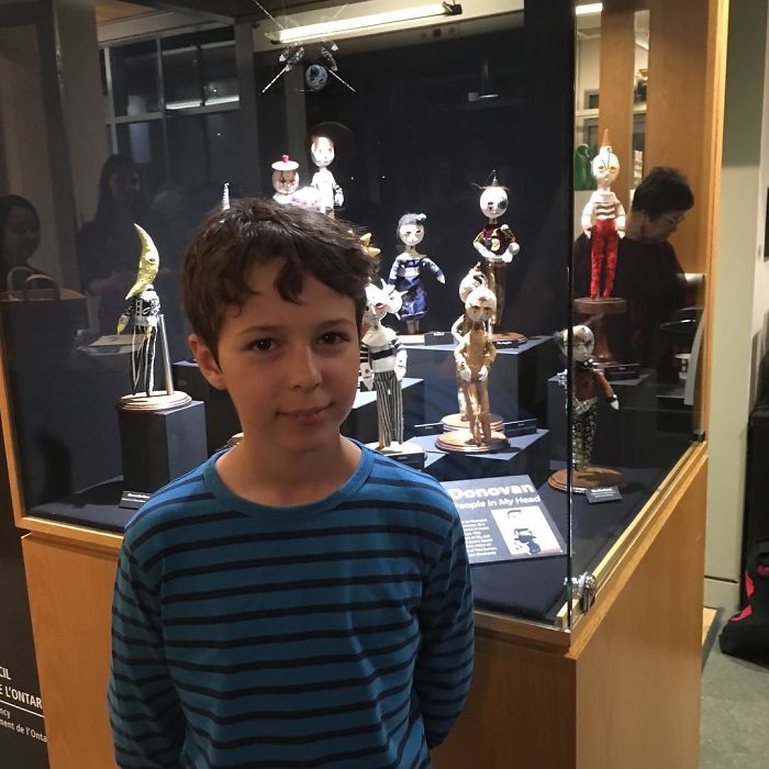 12-летний мальчик делает жутких кукол, страшные куклы,  Каллум Донован Грючичич