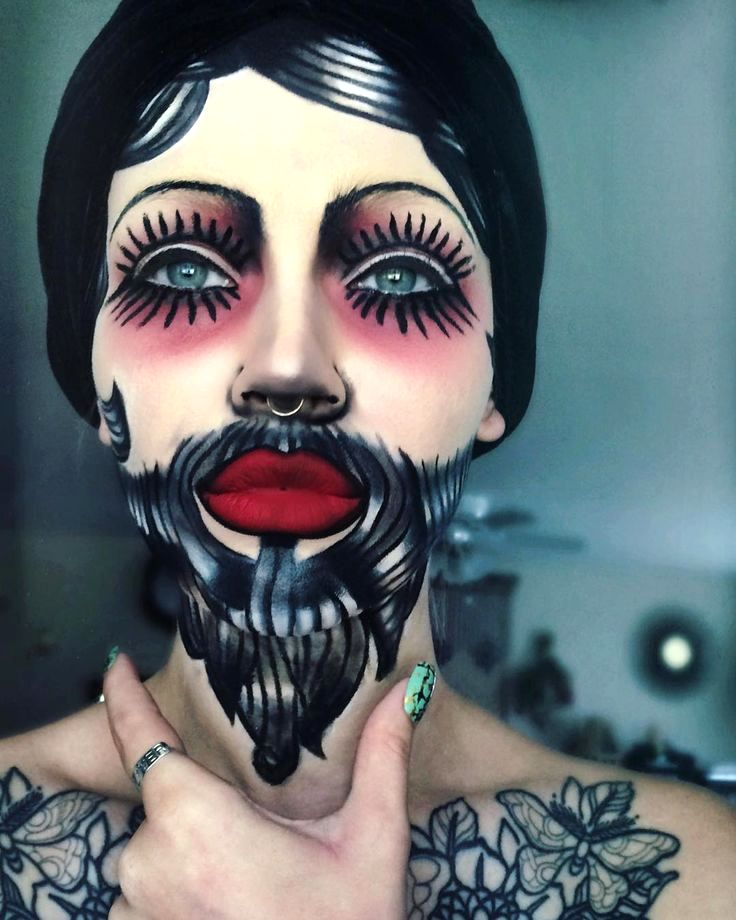 Сногсшибательный макияж, макияж фантазийный