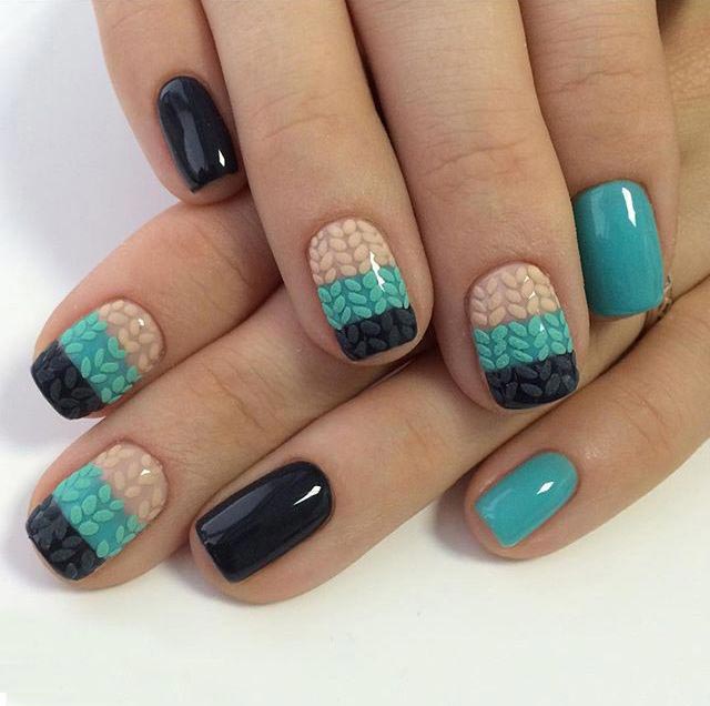 зимний маникюр, новогодний маникюр