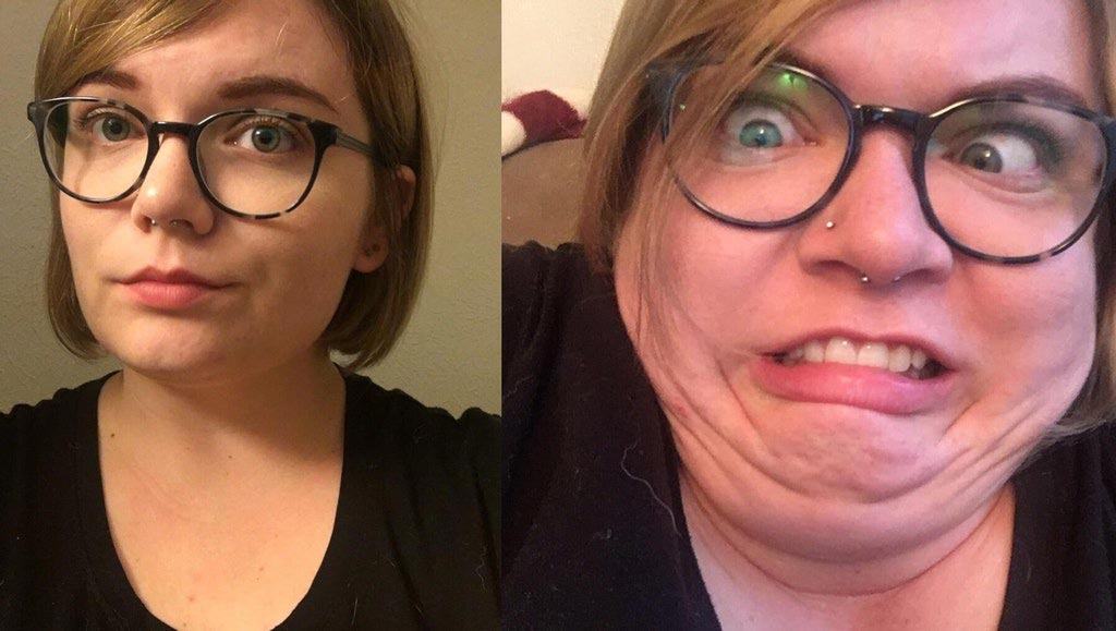 pretty girl ugly face, девушки корчат смешные рожи, симпатичные девушки корчат рожи