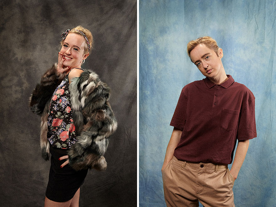 Фотограф превратил людей в тех, кем они всегда мечтали быть, но им не хватало мужества люди стали теми кем они всегда мечтали быть, Холли Фалконер и Кайли Гриффитс