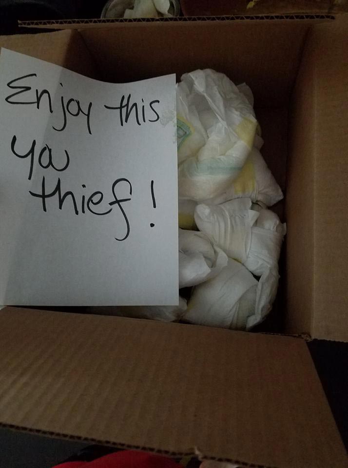 дерьмовая есть, мама отомстила ворам при помощи младенца, месть ворам, мама отомстила ворам