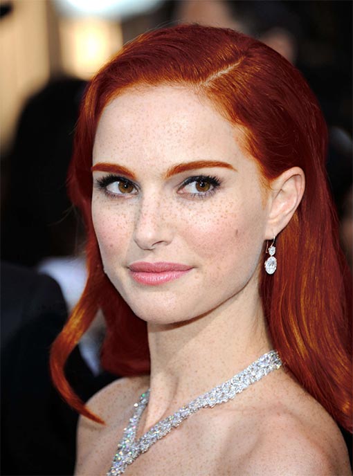 рыжие голливудские знаменитости, если бы знаменитости были рыжими