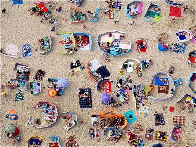 ограждения пляжи в Польше, поляки любят ограждения, ограждения на польских пляжах