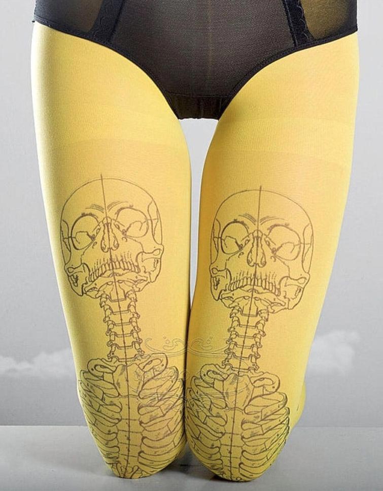 тату колготки, колготки с татуировками, колготки с эффектом татуировки