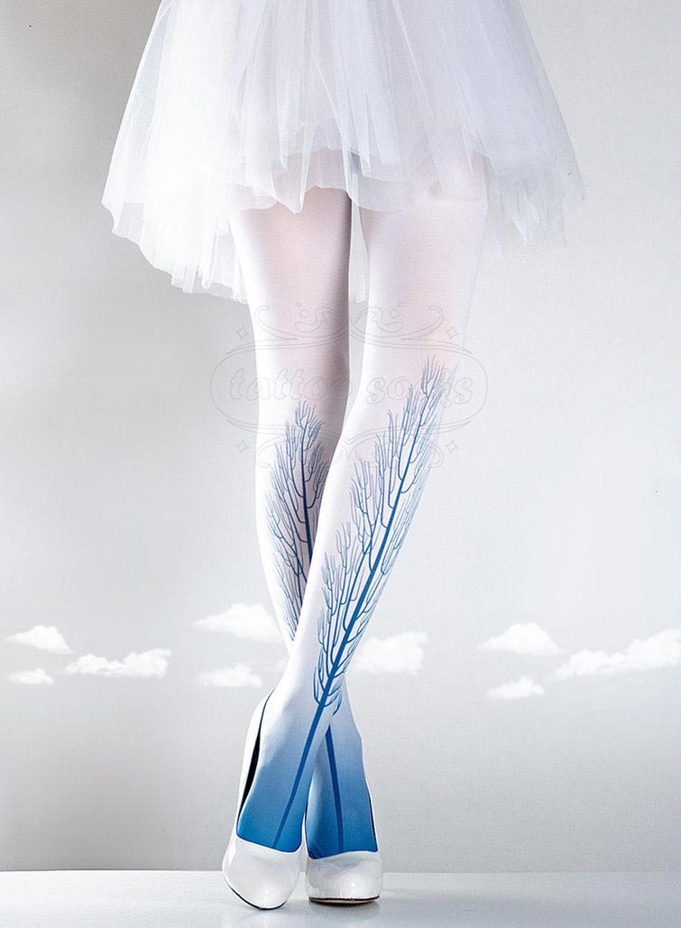 тату колготки, колготки с татуировками, колготки с эффектом татуировки