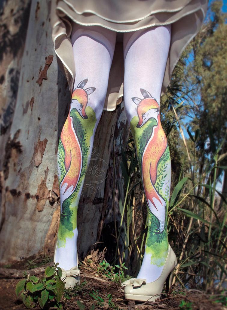 тату колготки, колготки с татуировками, колготки с эффектом татуировки
